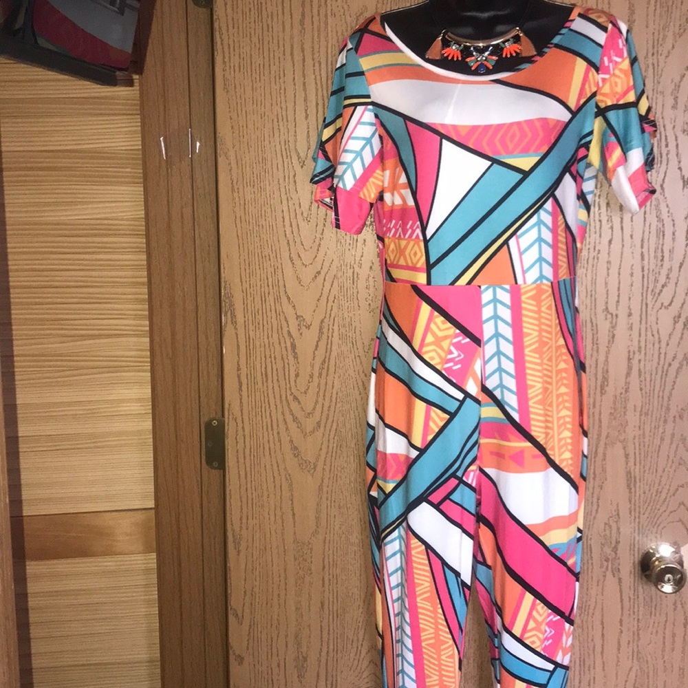 NWOT Colorful jumpsuit